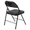 Commercialine Fabric Padded Folding Chair, Star Trail Black, PK4 970 - alternate 3